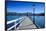 Long Wooden Pier in Akaroa, Banks Peninsula, Canterbury, South Island, New Zealand, Pacific-Michael-Framed Photographic Print