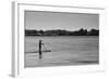Longboard Surfer Shelter Island New York-null-Framed Photo