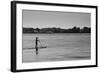 Longboard Surfer Shelter Island New York-null-Framed Photo