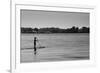 Longboard Surfer Shelter Island New York-null-Framed Photo