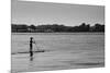 Longboard Surfer Shelter Island New York-null-Mounted Photo