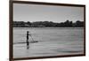 Longboard Surfer Shelter Island New York-null-Framed Photo