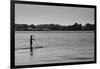 Longboard Surfer Shelter Island New York-null-Framed Photo