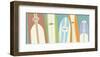 Longboards Surfboard print No. 2-John W^ Golden-Framed Art Print