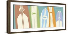 Longboards Surfboard print No. 2-John W^ Golden-Framed Art Print