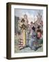 Longchamp Races in Spring, Paris, 1893-null-Framed Giclee Print