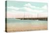 Longest Wooden Bridge, Hampton Beach, New Hampshire-null-Stretched Canvas