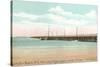 Longest Wooden Bridge, Hampton Beach, New Hampshire-null-Stretched Canvas