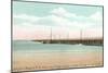 Longest Wooden Bridge, Hampton Beach, New Hampshire-null-Mounted Art Print