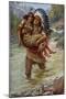 Longfellow- Hiawatha-Harold Copping-Mounted Giclee Print