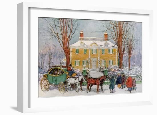 Longfellow House, Cambridge, Massachusetts, USA, C18th Century-James Preston-Framed Giclee Print