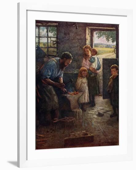 Longfellow-TheVillage Blacksmith-Henry John Dobson-Framed Giclee Print