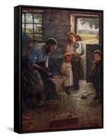 Longfellow-TheVillage Blacksmith-Henry John Dobson-Framed Stretched Canvas