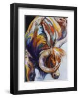 Longhorn Abstract-Marcia Baldwin-Framed Giclee Print