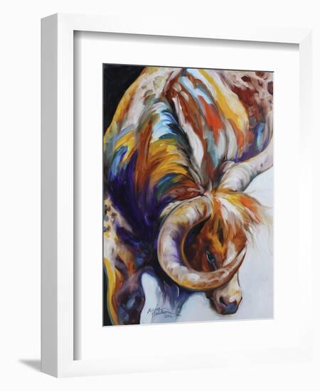 Longhorn Abstract-Marcia Baldwin-Framed Giclee Print