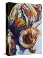 Longhorn Abstract-Marcia Baldwin-Stretched Canvas