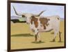 Longhorn Cattle I-Melissa Wang-Framed Art Print