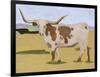 Longhorn Cattle I-Melissa Wang-Framed Art Print