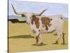 Longhorn Cattle I-Melissa Wang-Stretched Canvas