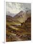 Longhorn Cattle in a Mountainous Landscape, 1892-Alfred Augustus Glendening-Framed Giclee Print