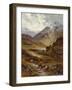 Longhorn Cattle in a Mountainous Landscape, 1892-Alfred Augustus Glendening-Framed Giclee Print