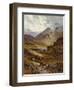 Longhorn Cattle in a Mountainous Landscape, 1892-Alfred Augustus Glendening-Framed Giclee Print