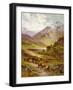 Longhorn Cattle in a Mountainous Landscape, 1892-Alfred, Jr. Glendening-Framed Giclee Print