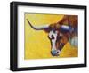 Longhorn Cow Study-Marion Rose-Framed Giclee Print