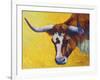 Longhorn Cow Study-Marion Rose-Framed Giclee Print