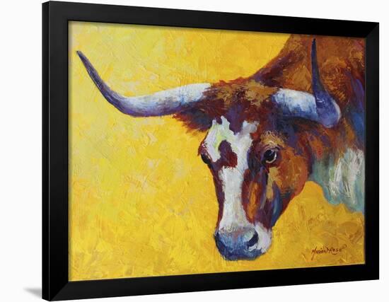 Longhorn Cow Study-Marion Rose-Framed Giclee Print