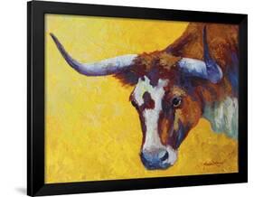 Longhorn Cow Study-Marion Rose-Framed Giclee Print