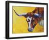 Longhorn Cow Study-Marion Rose-Framed Giclee Print