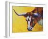 Longhorn Cow Study-Marion Rose-Framed Giclee Print