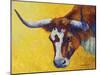Longhorn Cow Study-Marion Rose-Mounted Giclee Print