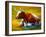 Longhorn Cow-Marion Rose-Framed Giclee Print