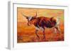 Longhorn Heifer-Marion Rose-Framed Giclee Print