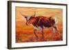 Longhorn Heifer-Marion Rose-Framed Giclee Print