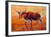 Longhorn Heifer-Marion Rose-Framed Giclee Print