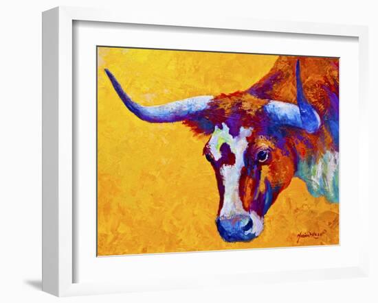 Longhorn Portrait-Marion Rose-Framed Giclee Print