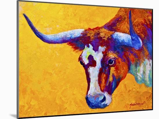 Longhorn Portrait-Marion Rose-Mounted Giclee Print