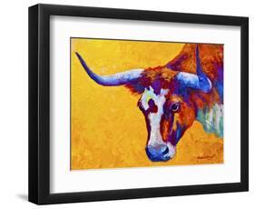 Longhorn Portrait-Marion Rose-Framed Premium Giclee Print