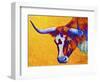 Longhorn Portrait-Marion Rose-Framed Premium Giclee Print