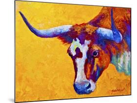 Longhorn Portrait-Marion Rose-Mounted Giclee Print