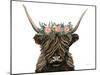 Longhorn with Rose Crown-Yvette St. Amant-Mounted Art Print