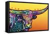 Longhorn-Dean Russo-Framed Stretched Canvas