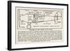 Longitudinal Cross-Section Diagram of the Spirit of St. Louis-null-Framed Art Print