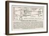 Longitudinal Cross-Section Diagram of the Spirit of St. Louis-null-Framed Art Print