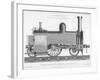 Longitudinal Section of a Typical British Passenger Steam Locomotive, 1888-null-Framed Giclee Print