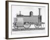 Longitudinal Section of a Typical British Passenger Steam Locomotive, 1888-null-Framed Giclee Print