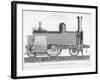 Longitudinal Section of a Typical British Passenger Steam Locomotive, 1888-null-Framed Giclee Print